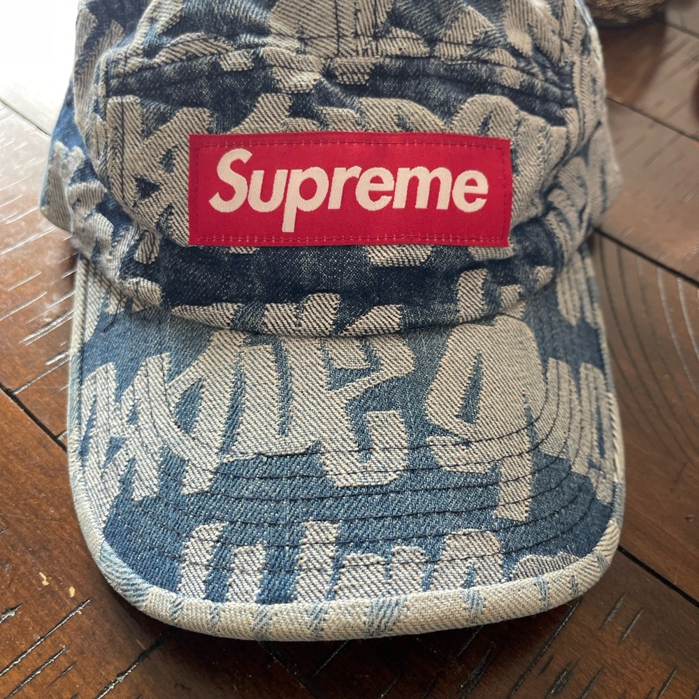Supreme Denim fat tip jacquard